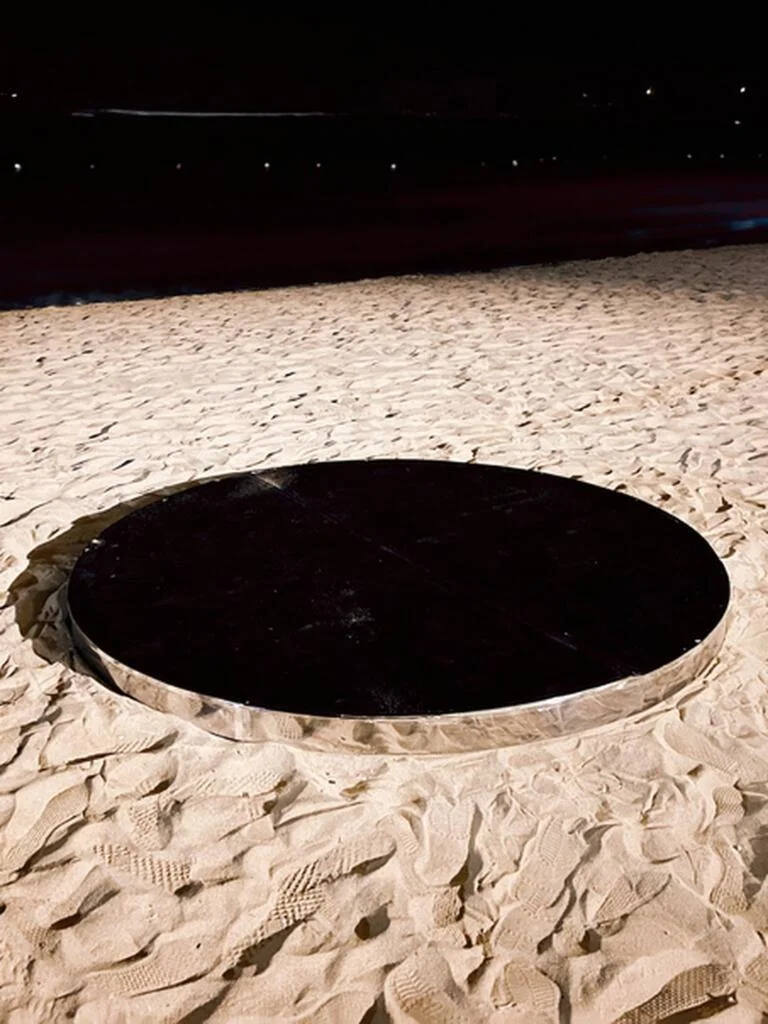 Black Round Stage