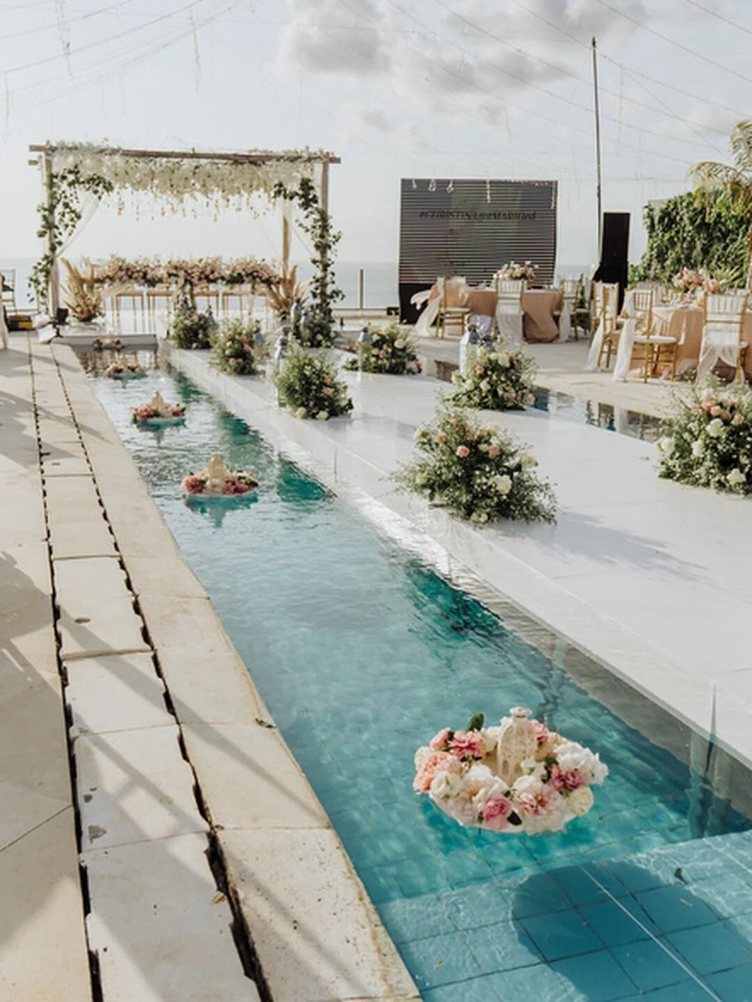 White Floating Stage