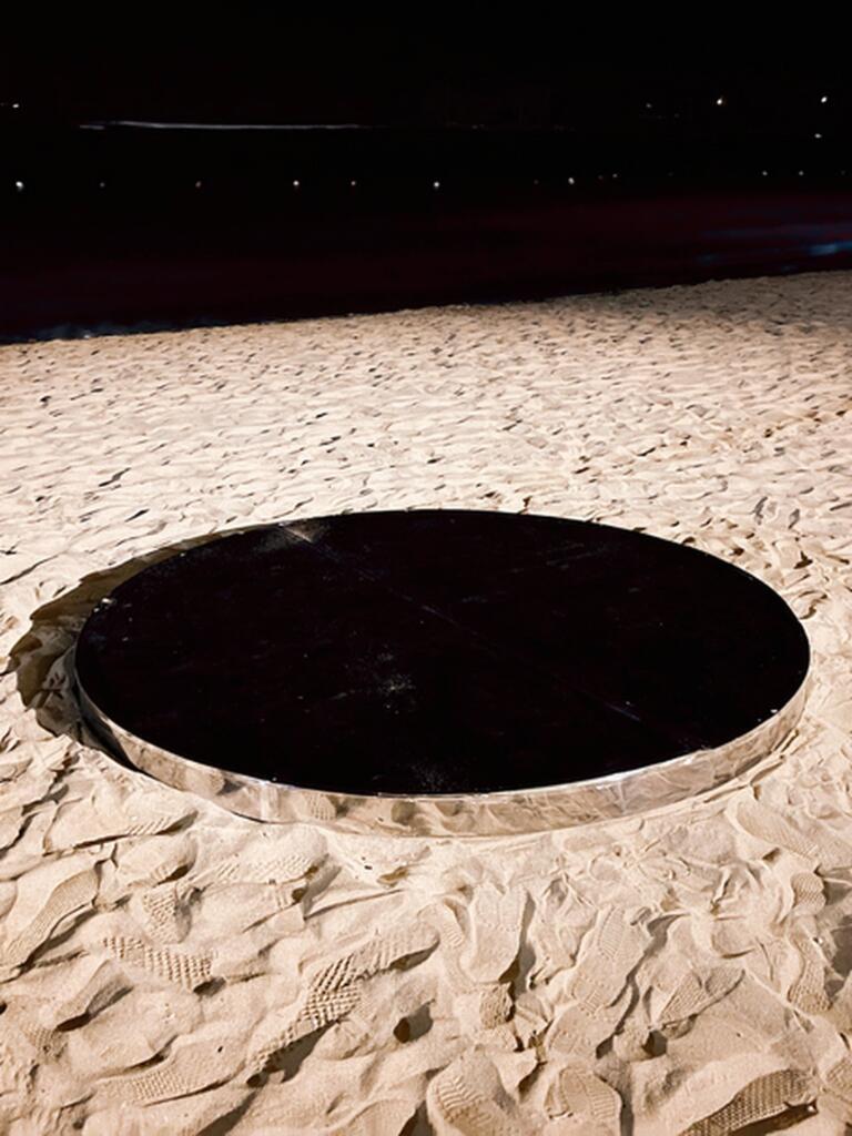 Black Round Stage