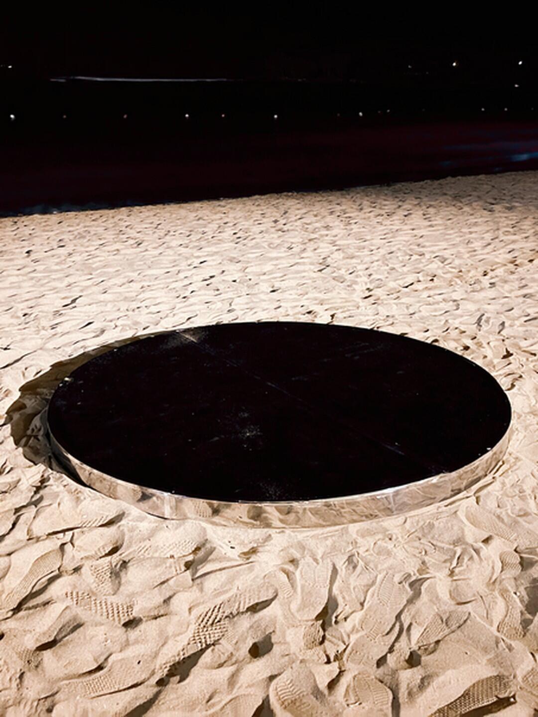 Black Round Stage