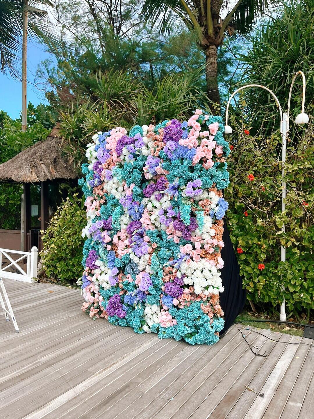 Flower Backdrop at St Regis