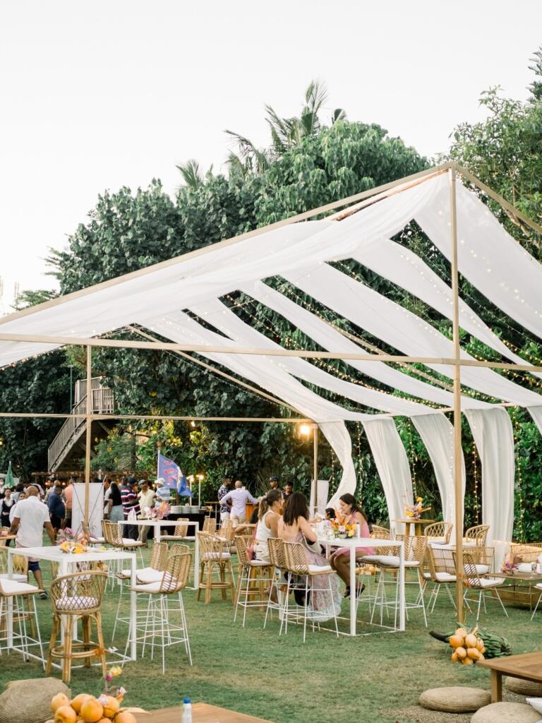 Gold Tent Structure